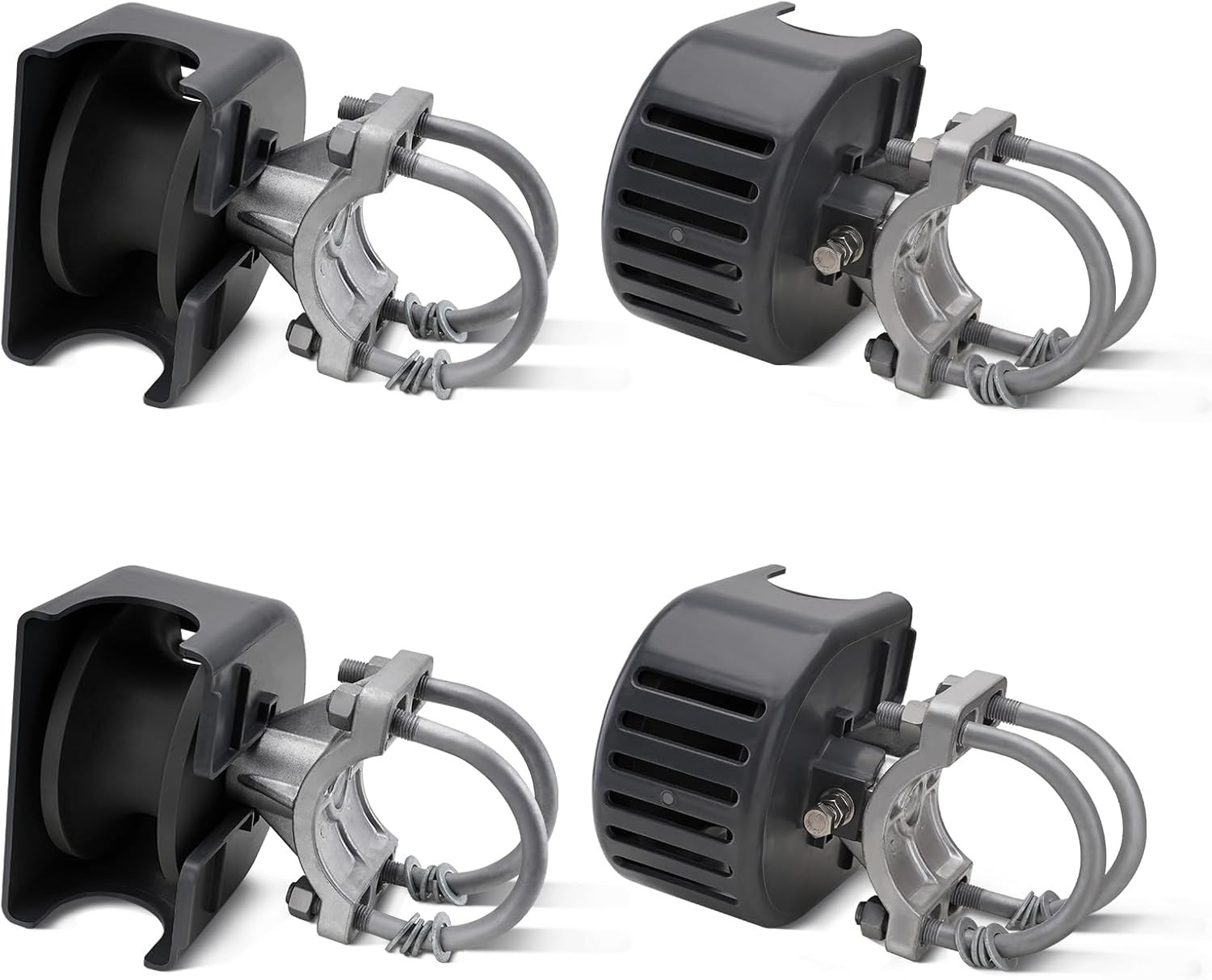 Durable Nylon Sliding Gate Rollers for 4" Posts - Set of 4, Chain Link Ready
