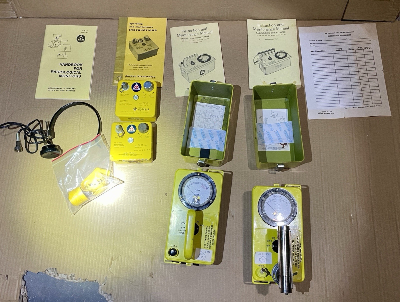 Shelter Radiation Detection Kit CD V777-1 Fallout Kit