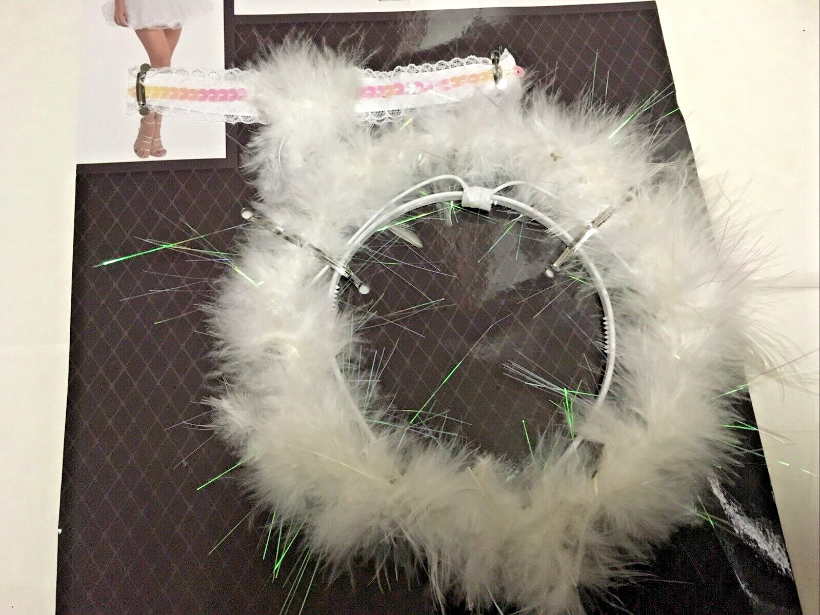 Adult Angel Accessory Kit NIB Halo & Choker