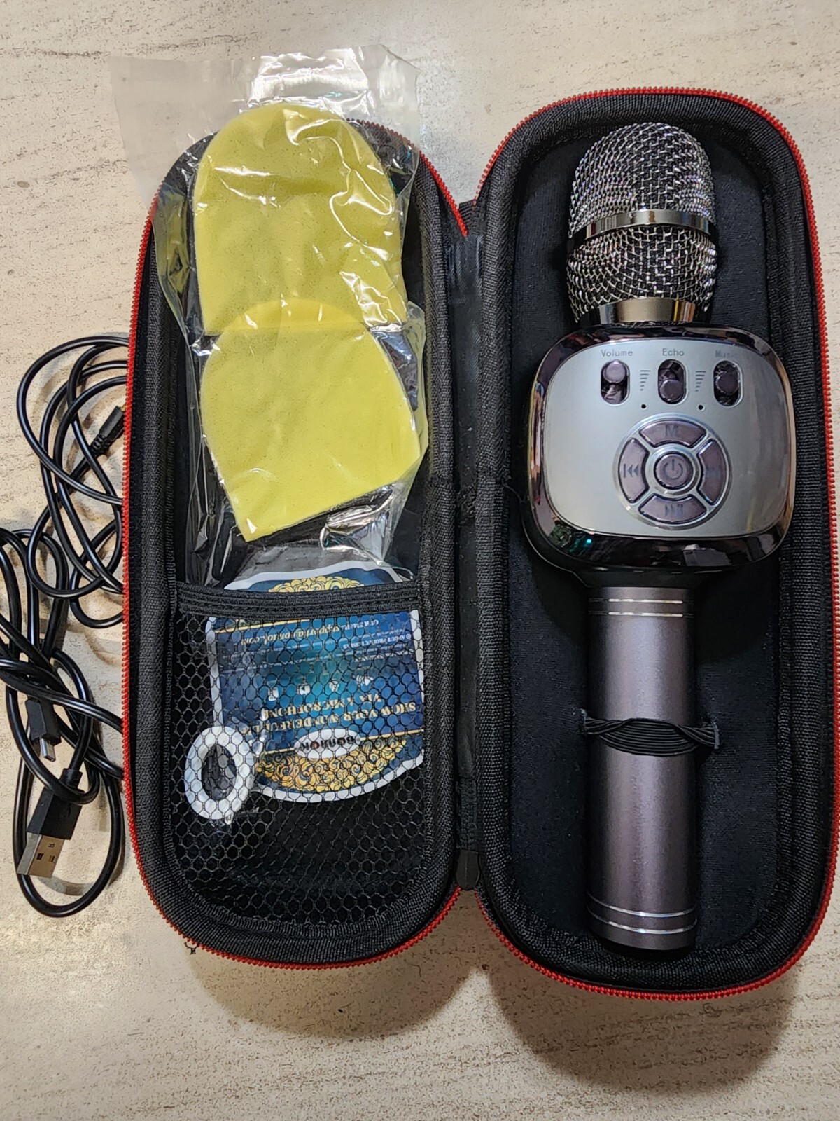 BONAOK WIRELESS BLUETOOTH 3 IN 1 KARAOKE MICROPHONE HANDHELD SPEAKER