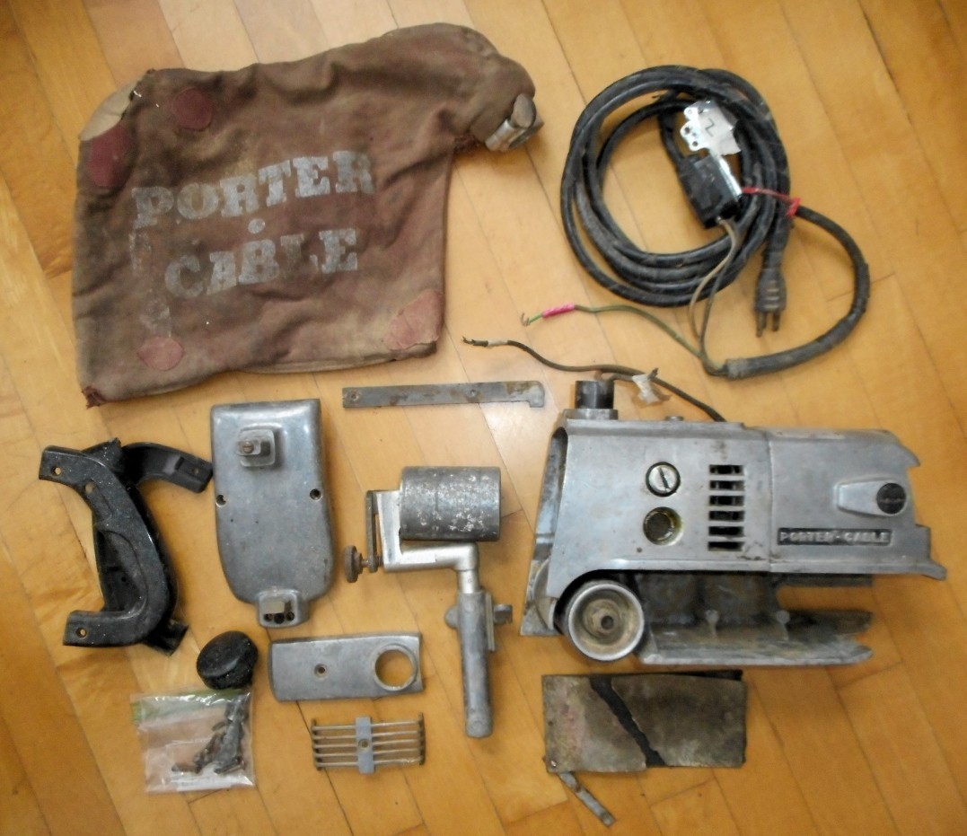 Vintage Porter Cable Speedmatic 503 Belt Sander COMPLETE parts repair project