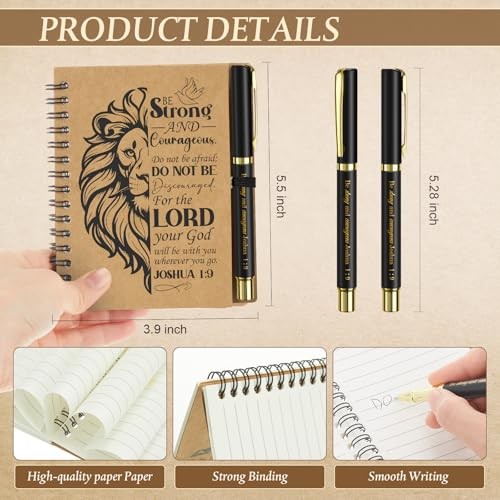10 Sets Christian Gifts Bulk for Men Include Christian Notebook with