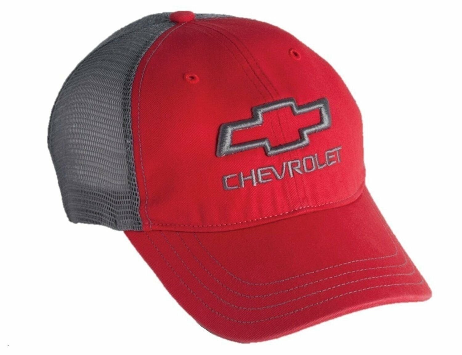 Chevrolet Open Bowtie Garment Washed Mesh Snapback Hat