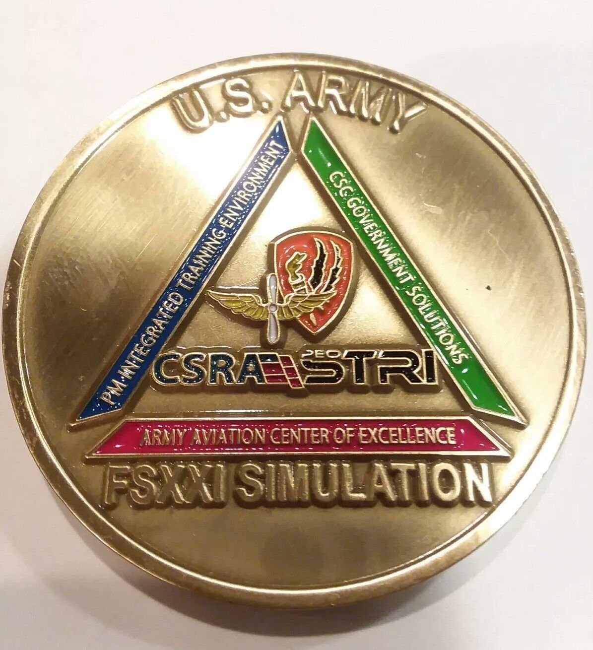 Authentic US Army Flight School FSXXI PMITE Aviation Challenge Coin