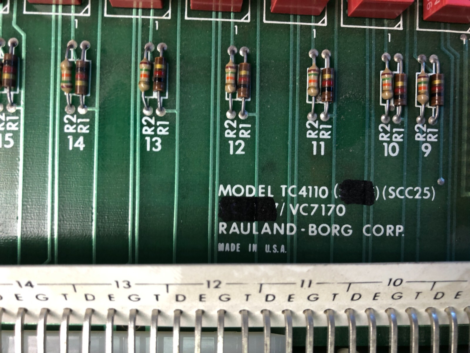 Rauland Borg TC4120 Speaker Control Assembly for Telecenter Intercom System