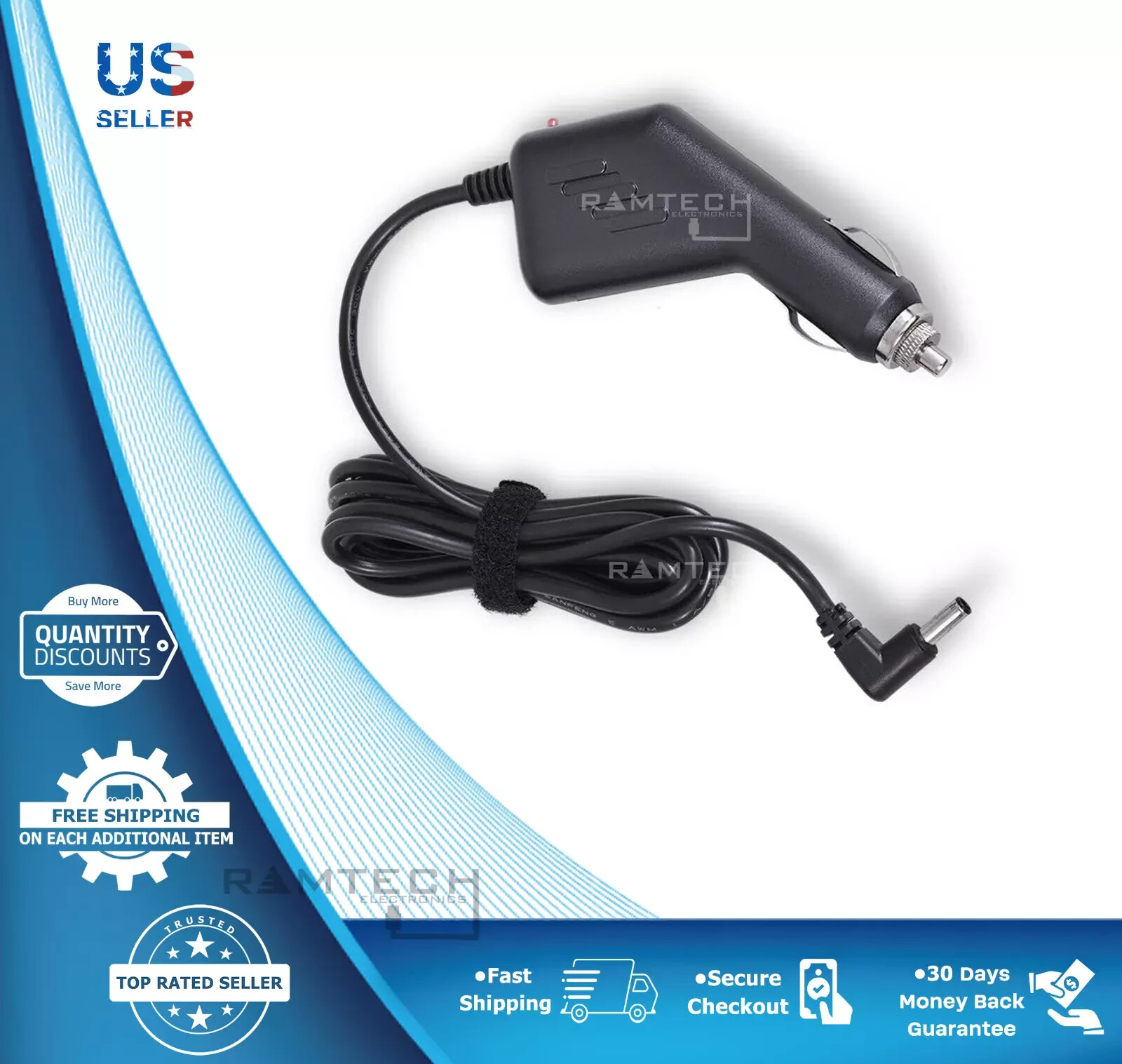OEM Rand McNally Car Vehicle Charger for Rand Tablet 7 & 8 RANDTAB7 & RANDTAB8