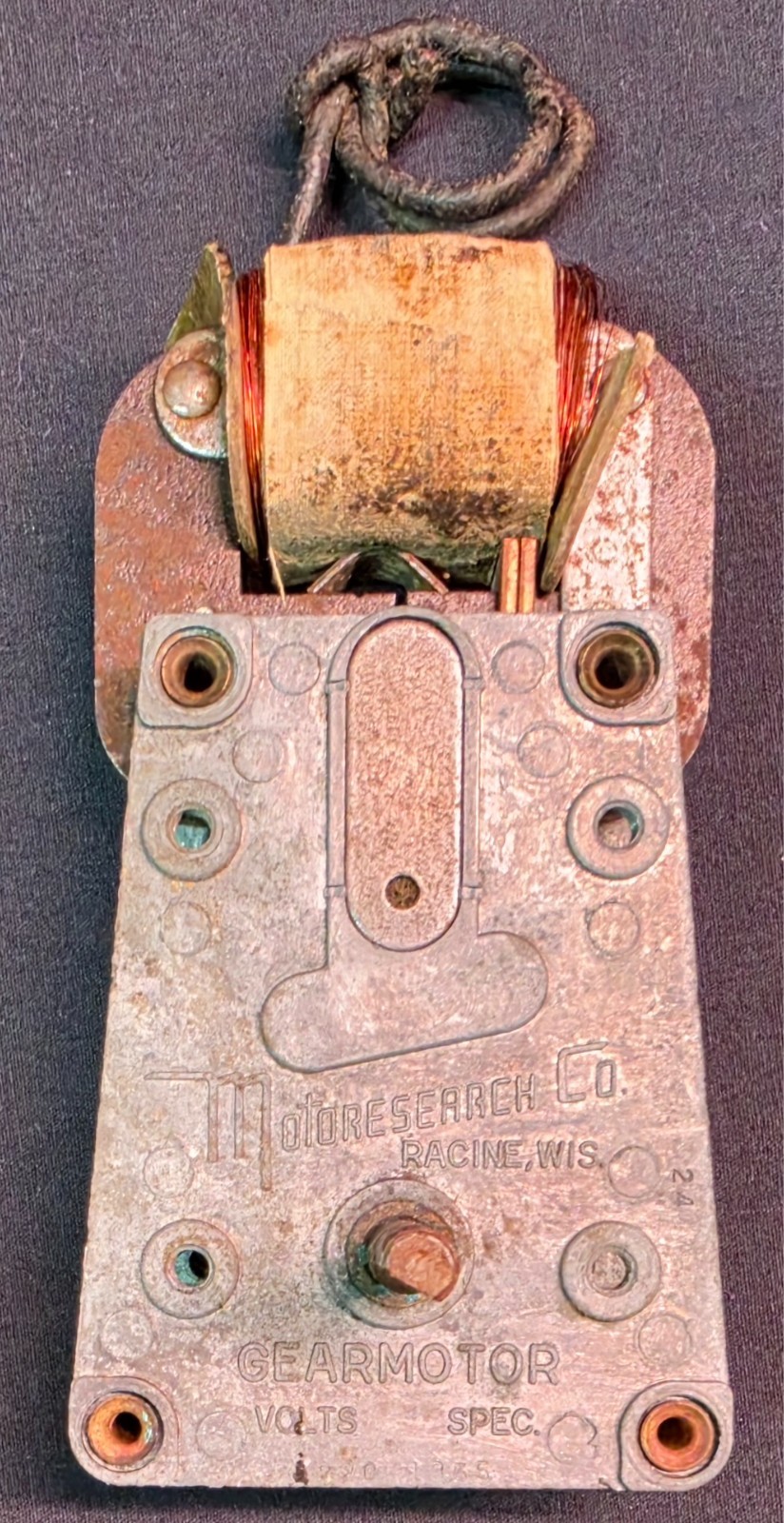 Vintage Motoresearch Co Gearmotor Racine Wis