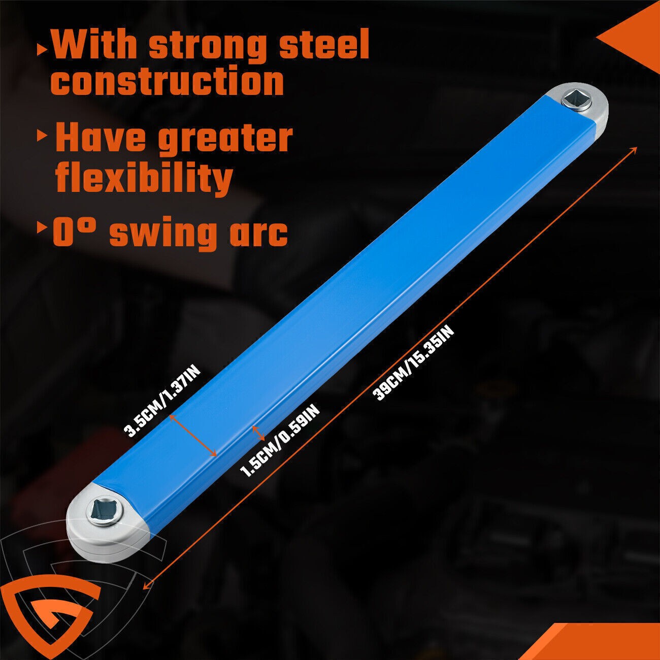 Offset Extension Wrench Set Ratchet Spanner Wrench with 4 Multifunctional