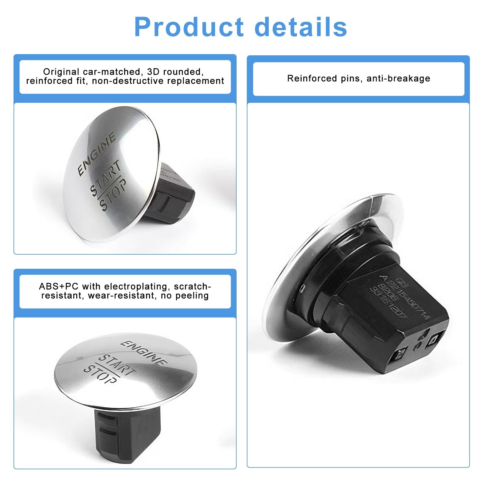 Engine Start Stop Button Switch for Mercedes Benz GLC GLE C Class Accessories