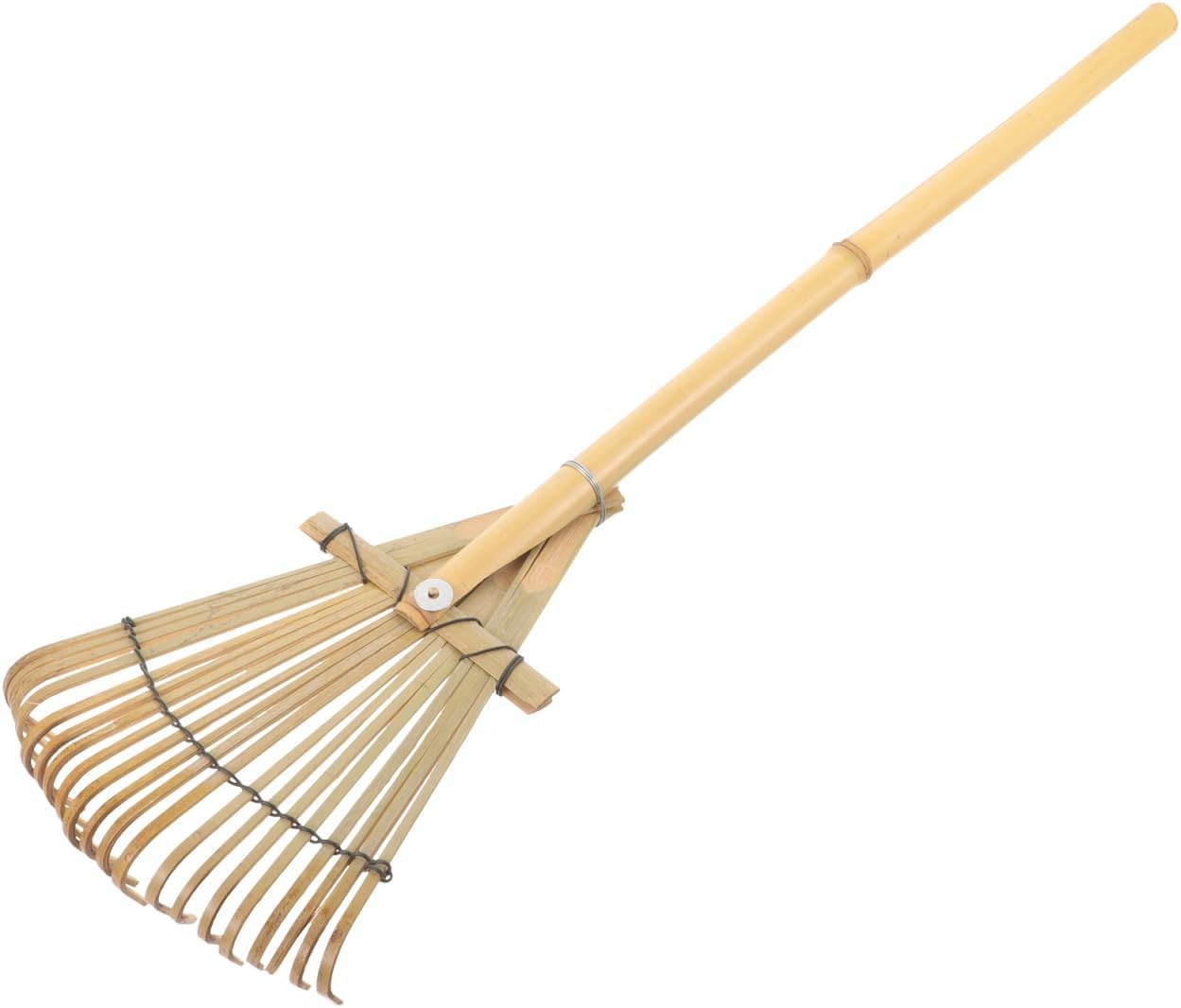 Gardening Hand Rake 23.42In Lightweight Bamboo Potting Mix​ Loosening Tool Porta