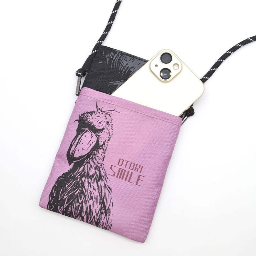 Shoebill Crossbody Phone Pouch – Purple | Otori Smile
