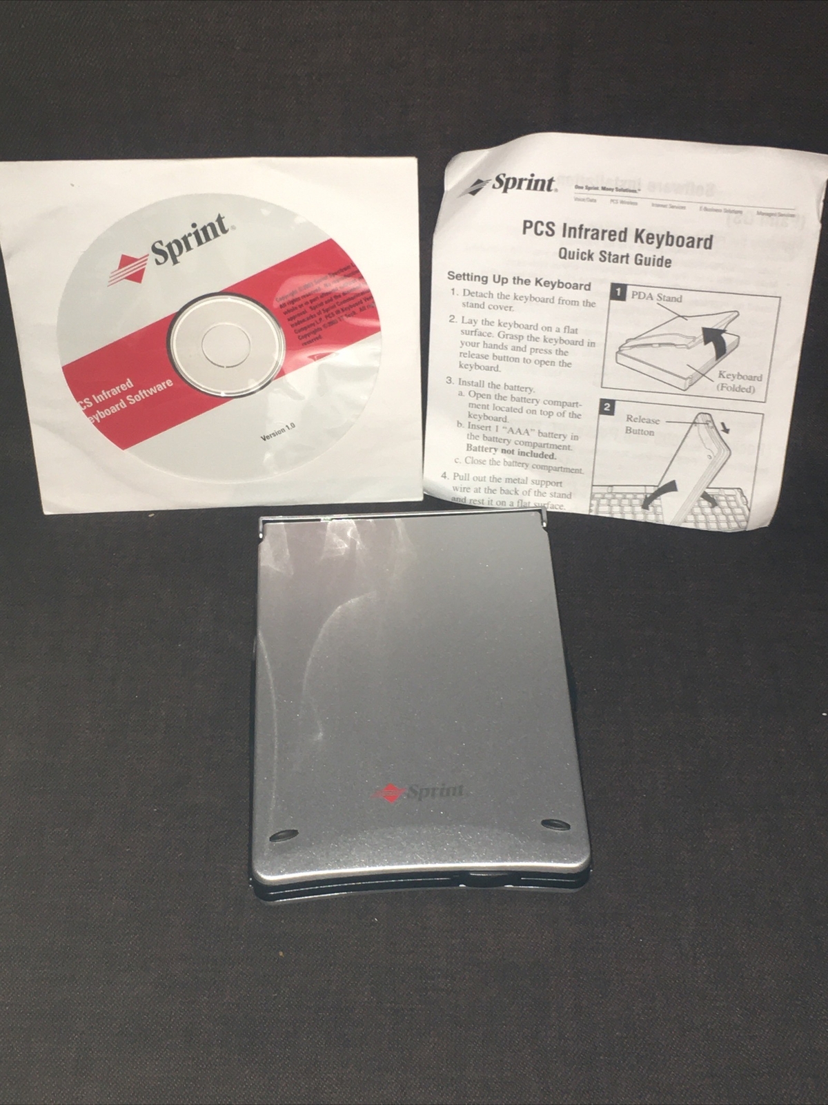 Rare Sprint PCS Infrared Folding Travel Keyboard With Software