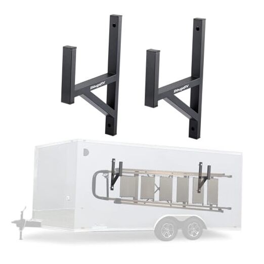 Side Mount Trailer Ladder Rack Racks Heavy Duty Steel Ladder Racks with 2