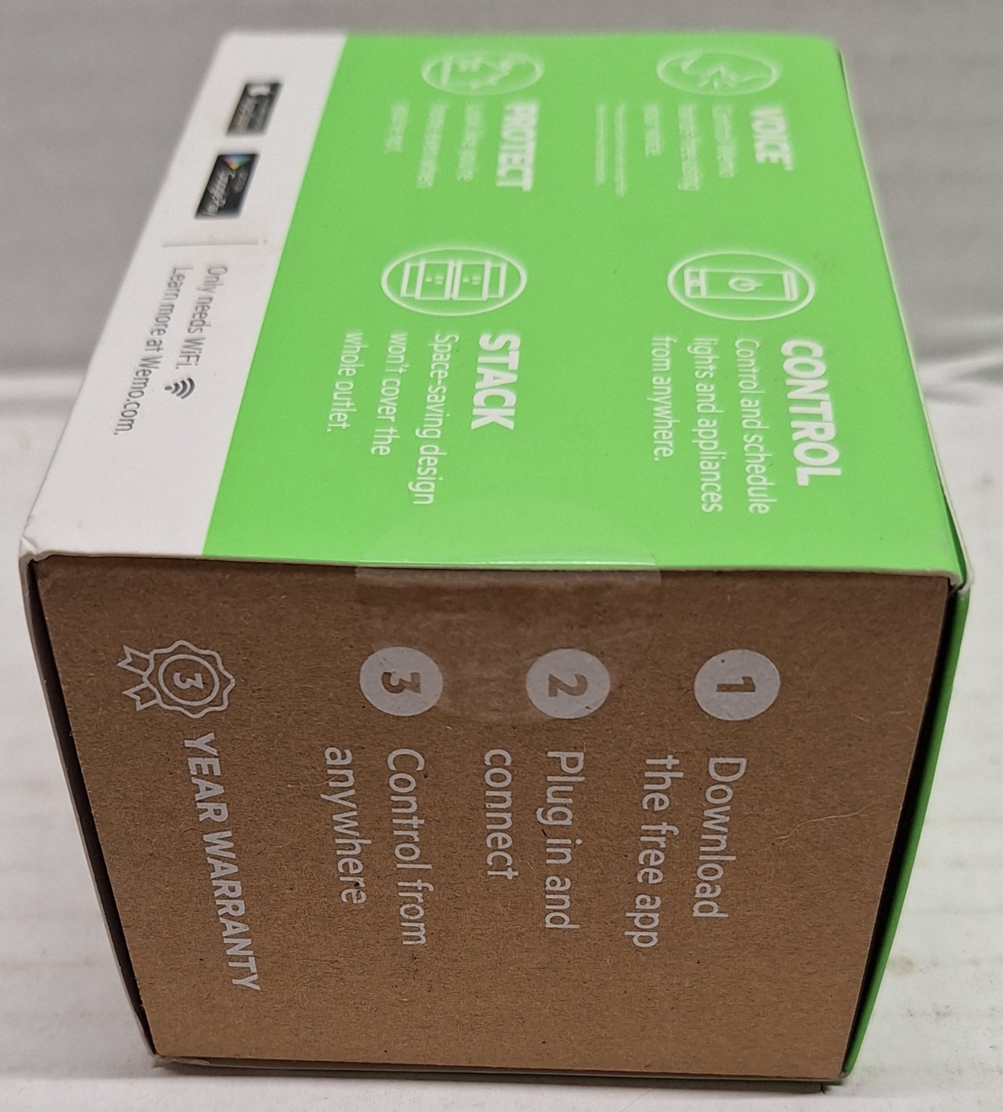 WeMo Mini Wi-Fi Smart Plug - White (F7C063) - NEW