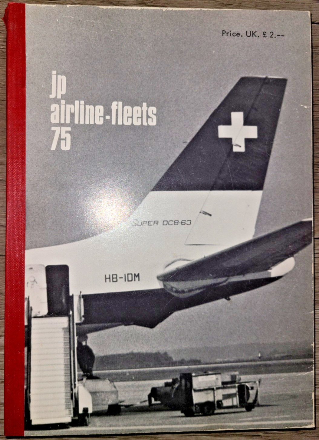 Vtg PB book, JP Airline Fleets 75 by F. E. Bucher & U. Klee, 1975