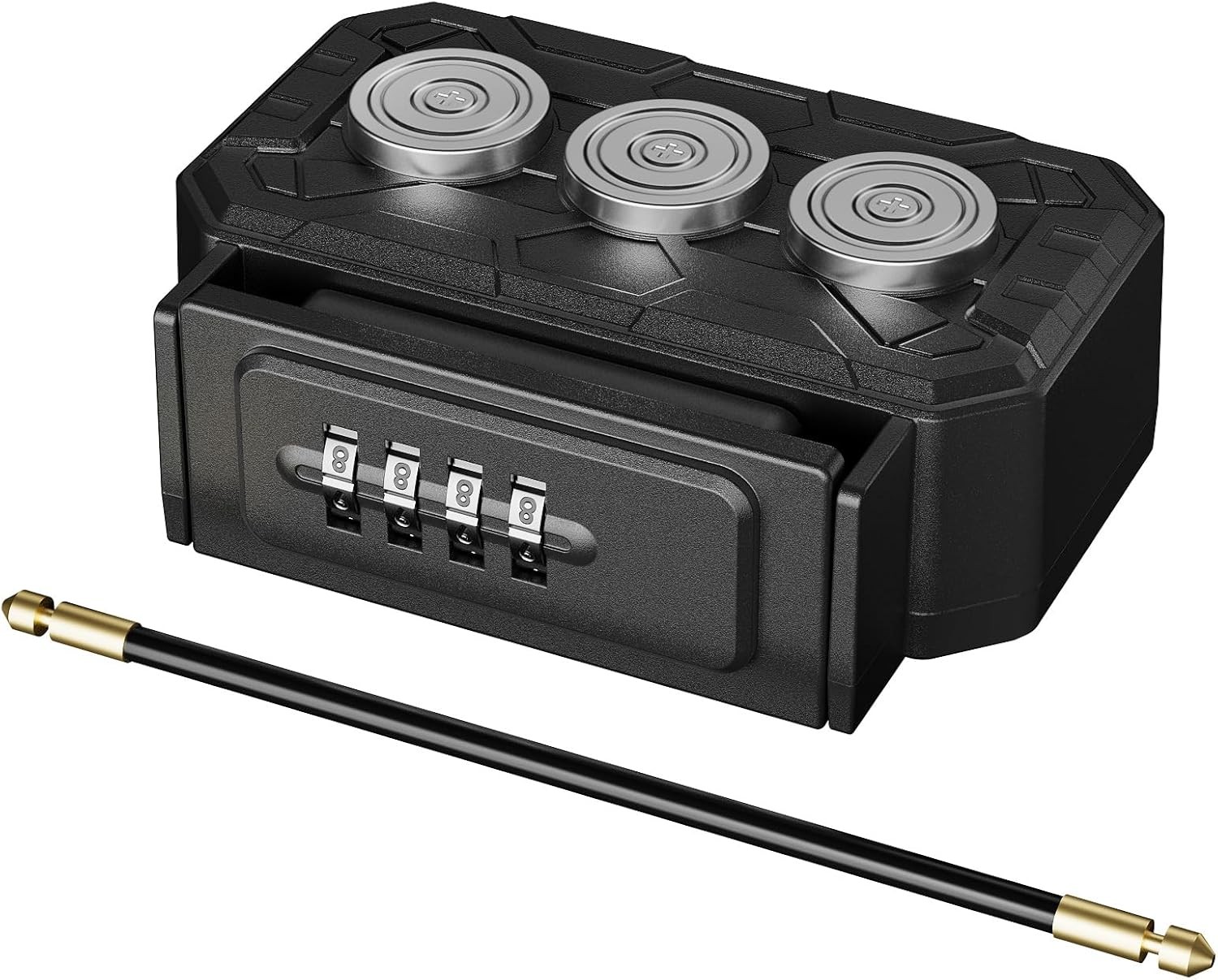 Magnetic Key Lock Box,Magnetic Key Holder Under car,Key Holder Magnetic,Hide a K