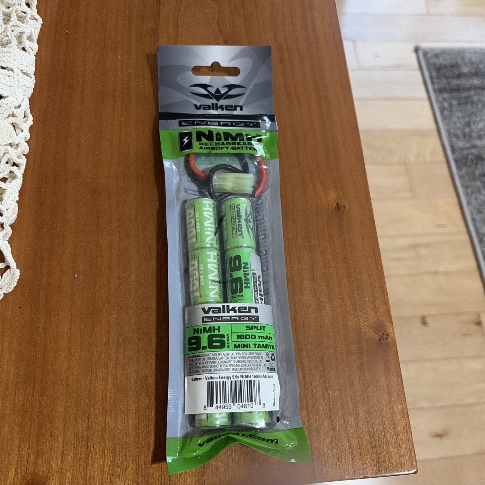 Valken 48108 Airsoft Battery Rechargeable V Energy Nimh 9.6v 1600mah Split