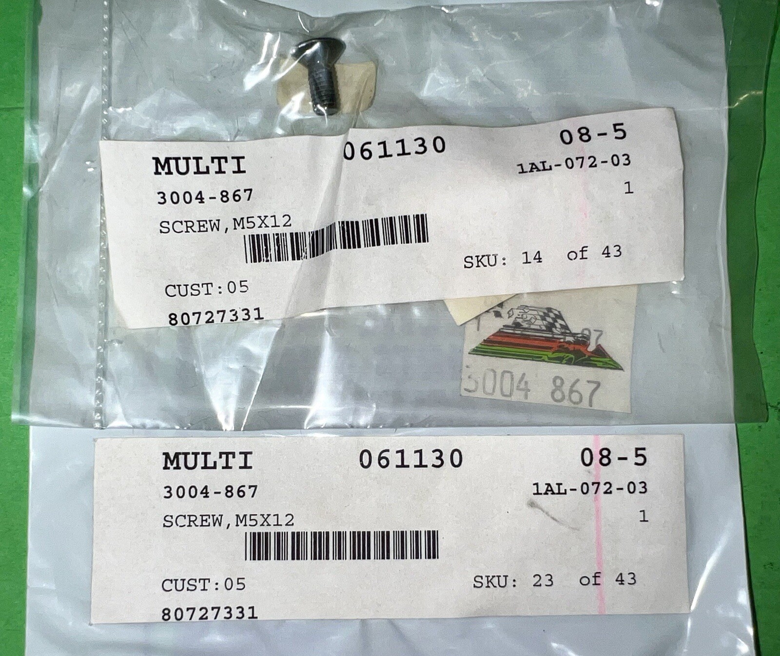 Arctic Cat OEM M5X12 Screw 3007-627 (or 3004-867) (pack Of 2) New