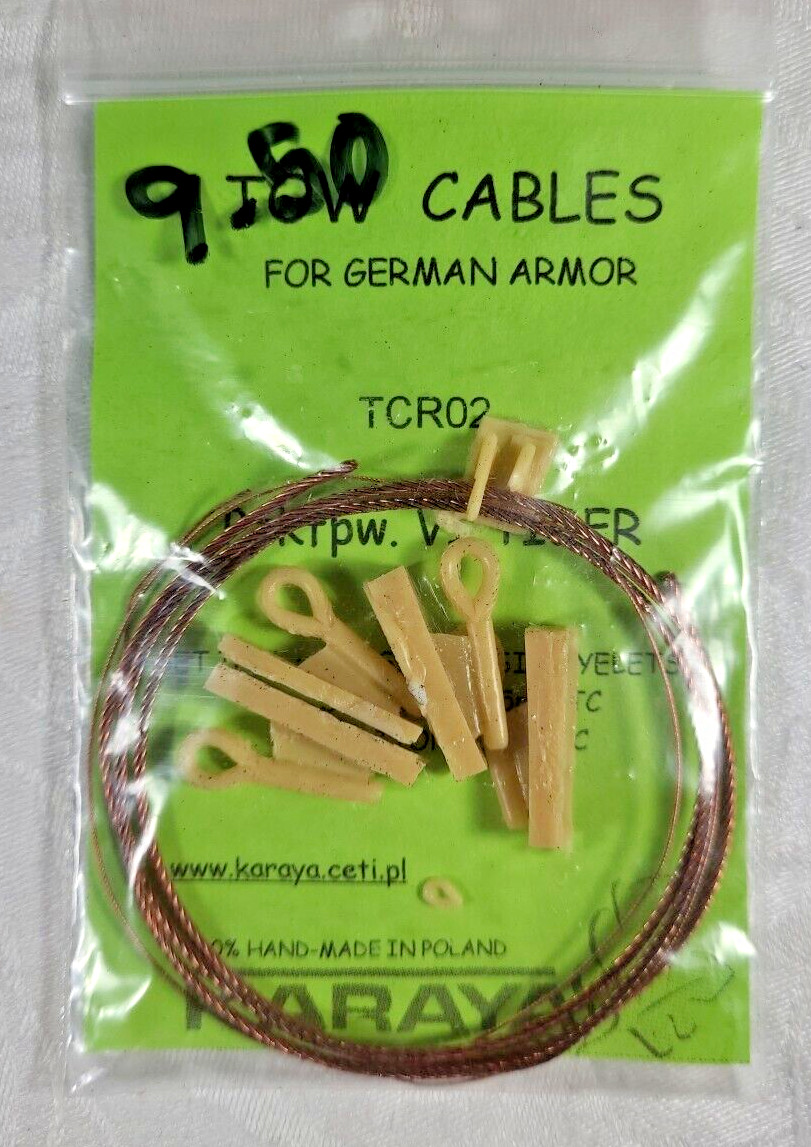 Karaya 1/35 PzKfpw. VI Tiger Tank Tow Cables TCR02 detail upgrade kit