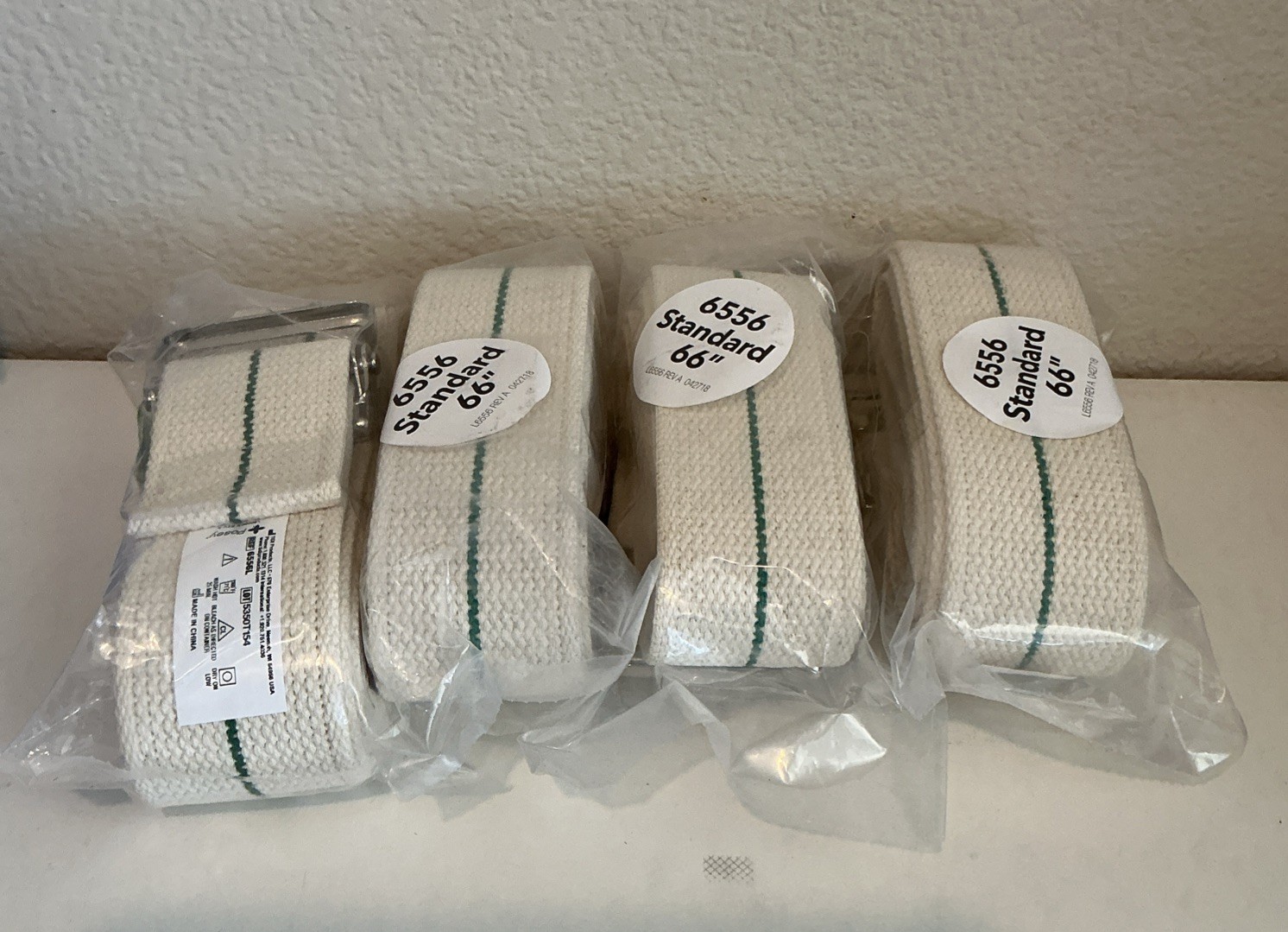 Lot Of 4 Posey Medical Mobility Gait Belts 6556 Standard 66”
