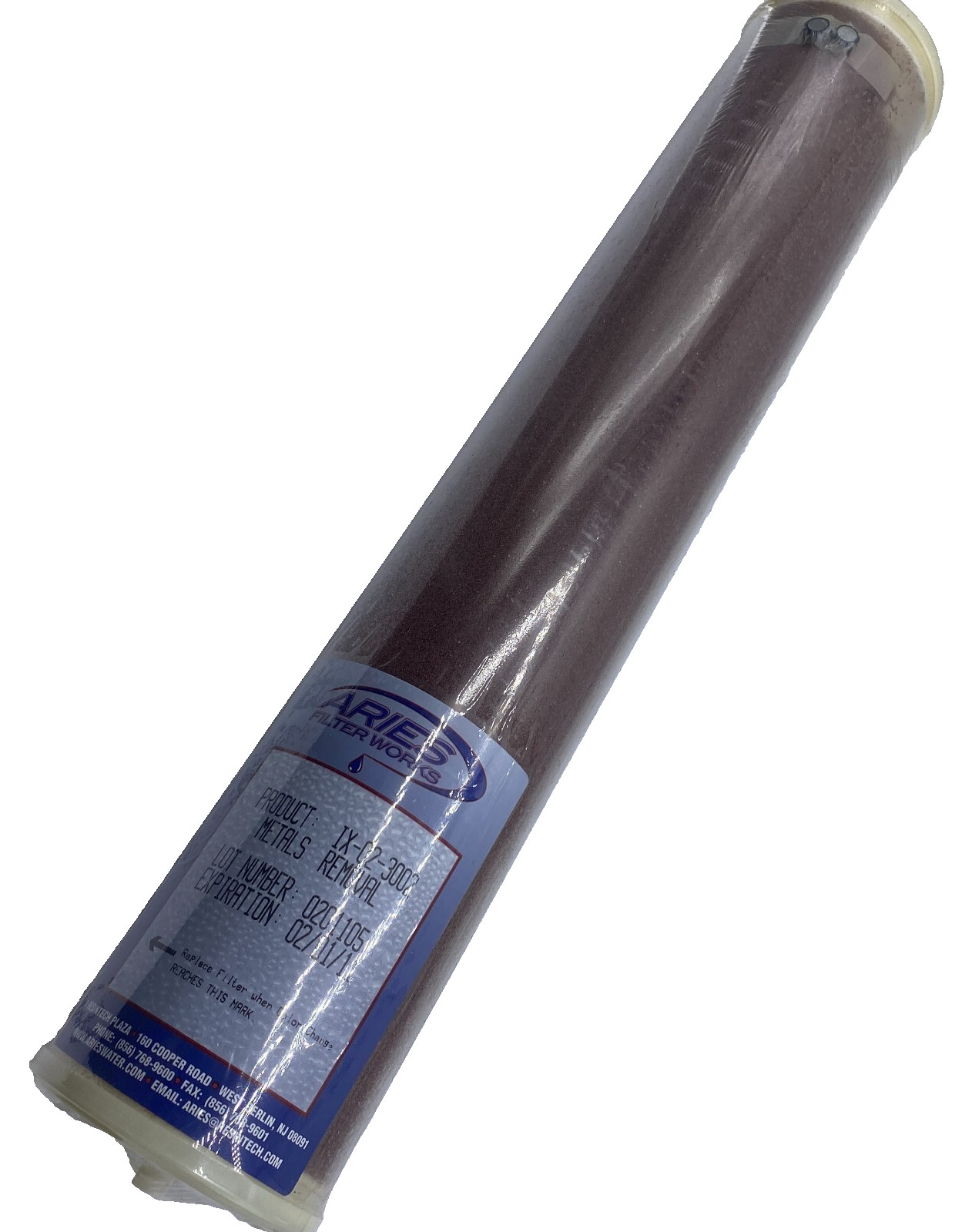 ARIES FILTER WORKS IX-02-3002 METAL REMOVAL RESINTECH 3.35" X 18" NEW 🎯