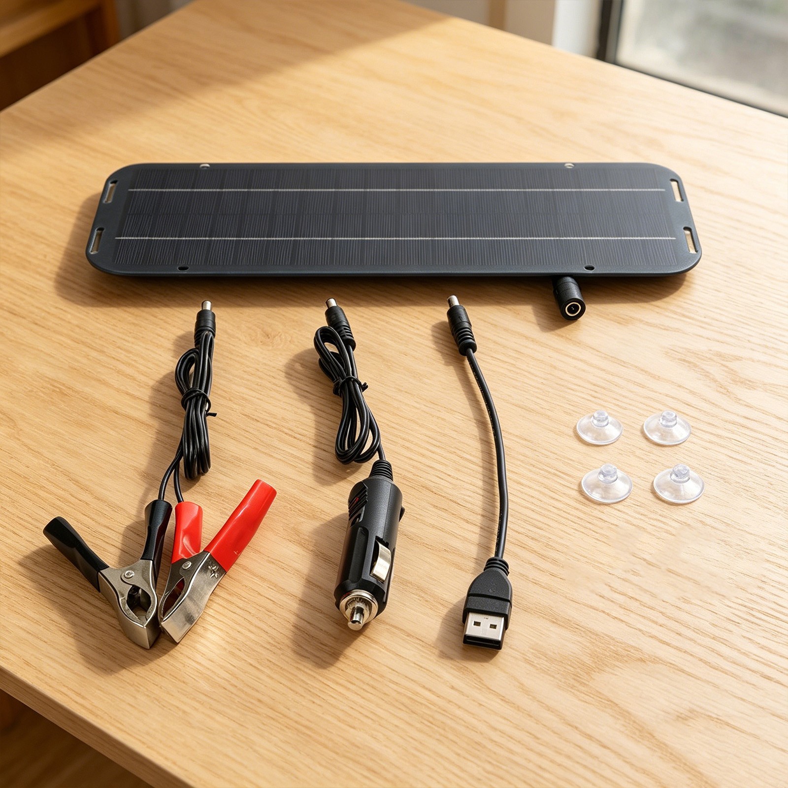 30W Solar Panel 18V Charging Camping Supply Doubles Output for current