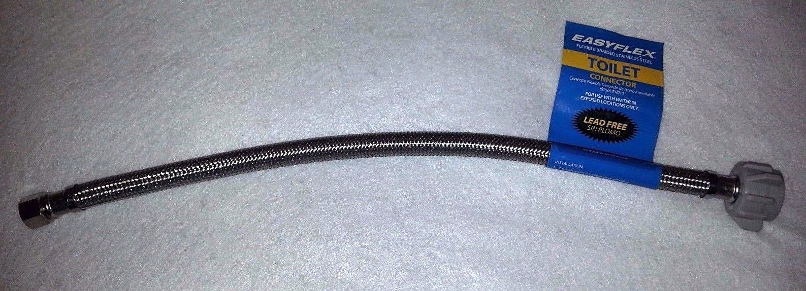 10 PACK Stainless Braided Toilet Supply Line 3/8" Comp X 7/8" Ballcock X 16"