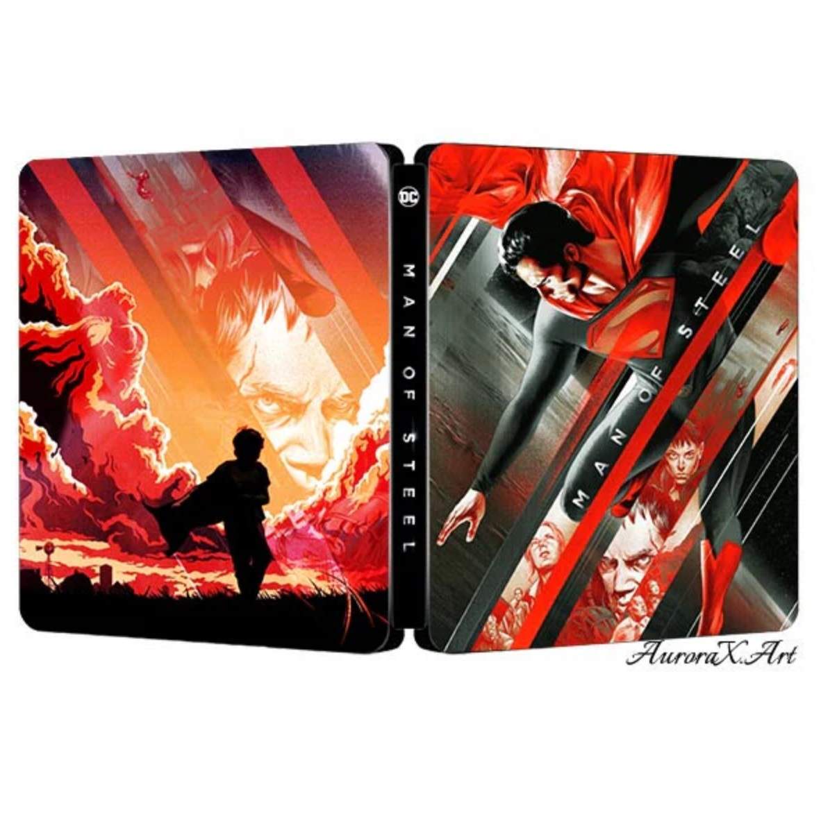 New Limited Edition Zack Snyder's Man of Steel 2013 Steelbook Case Custom Made