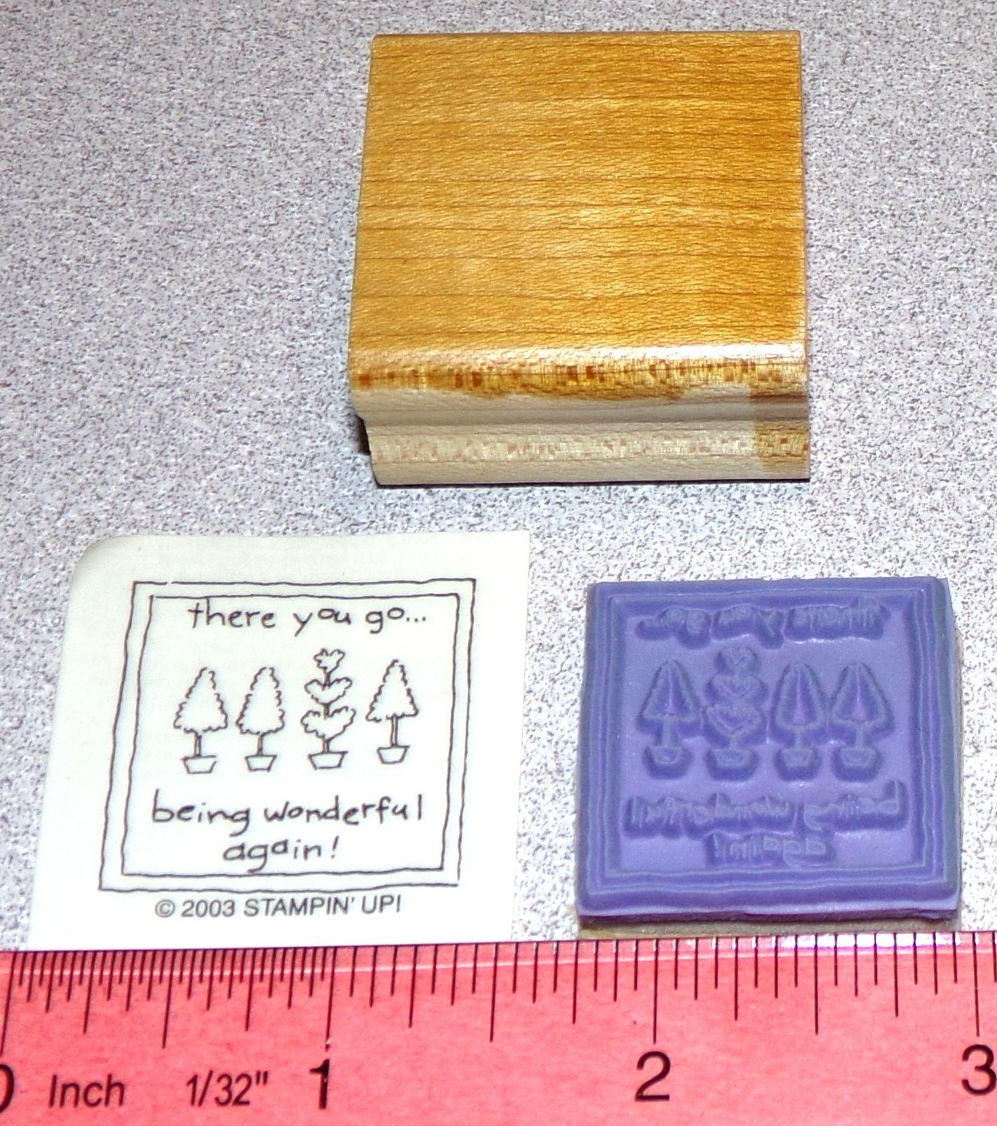 being wonderful again Rubber Stamp Single New Friends by Stampin Up Love Notes
