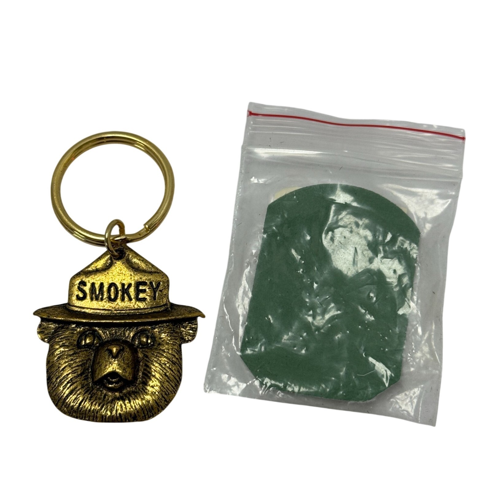 Smokey The Bear Smokey Bear  Official Licensee Gold Tone Key Chain New