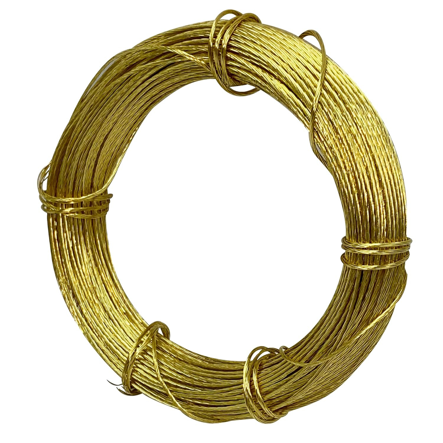 Picture Hanging Copper Wire 100Ft Braided Gold Strong Flexible Art Frame Wire