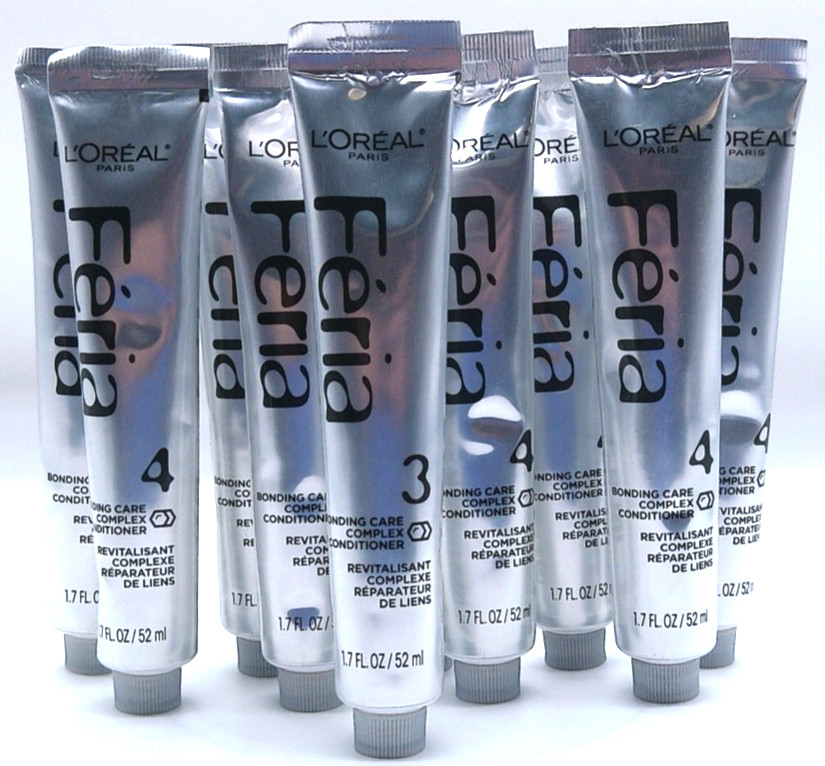 Lot Of 10- L'Oreal Feria Bonding Care Complex Conditioner, 1.7 Fl. Oz. Each