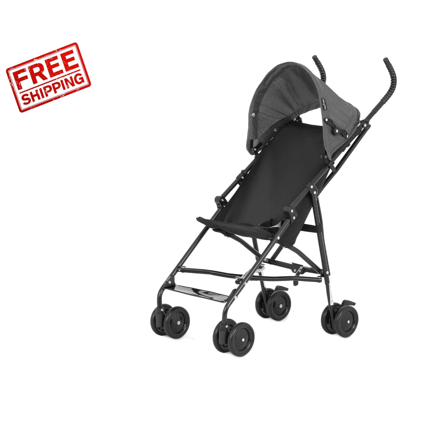 Aero Travel Lightweight Umbrella Stroller - One-Hand Quick Fold & Safety Harness
