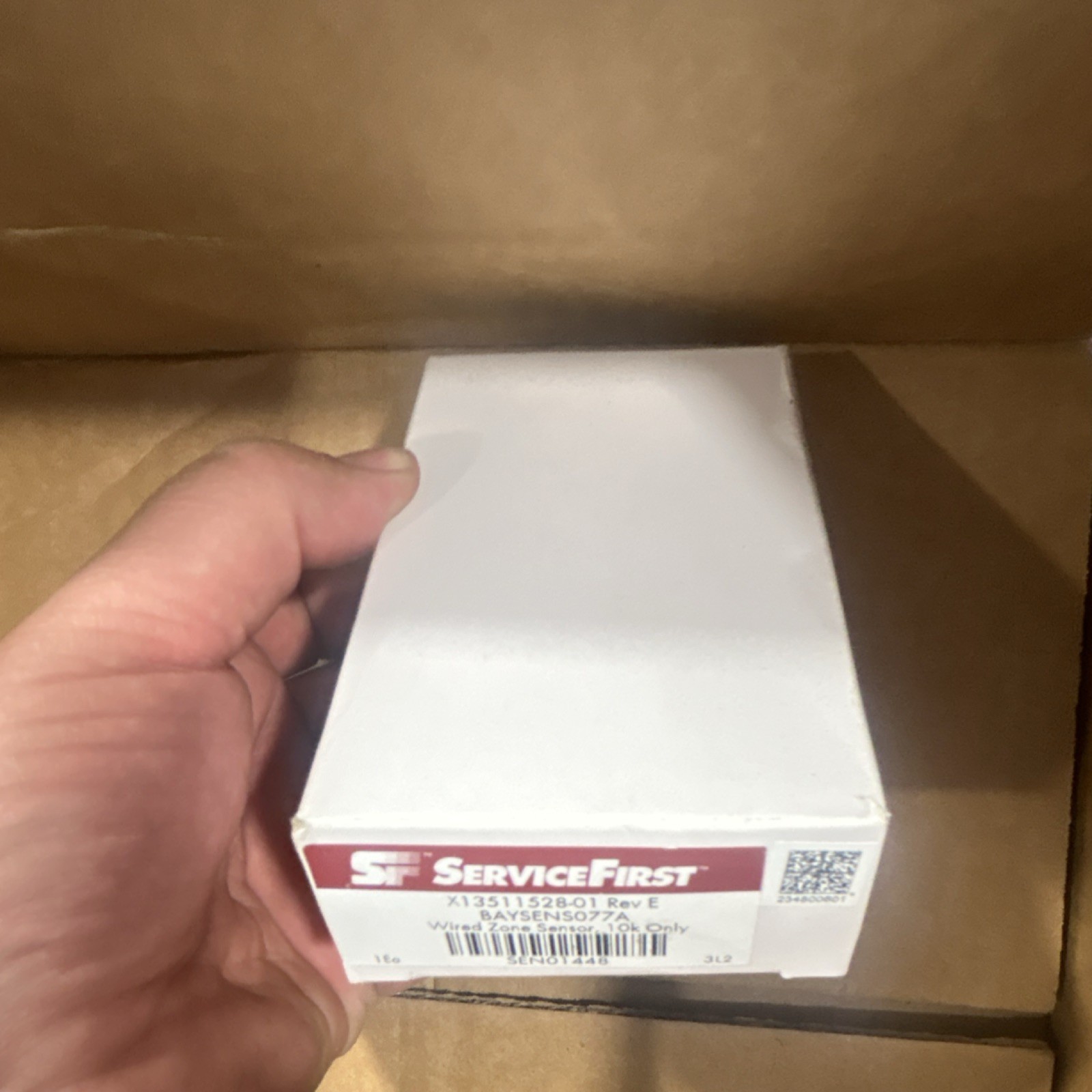 ServiceFirst BAYSENS077A Wired Zone Sensor for Trane, White X13511528-01