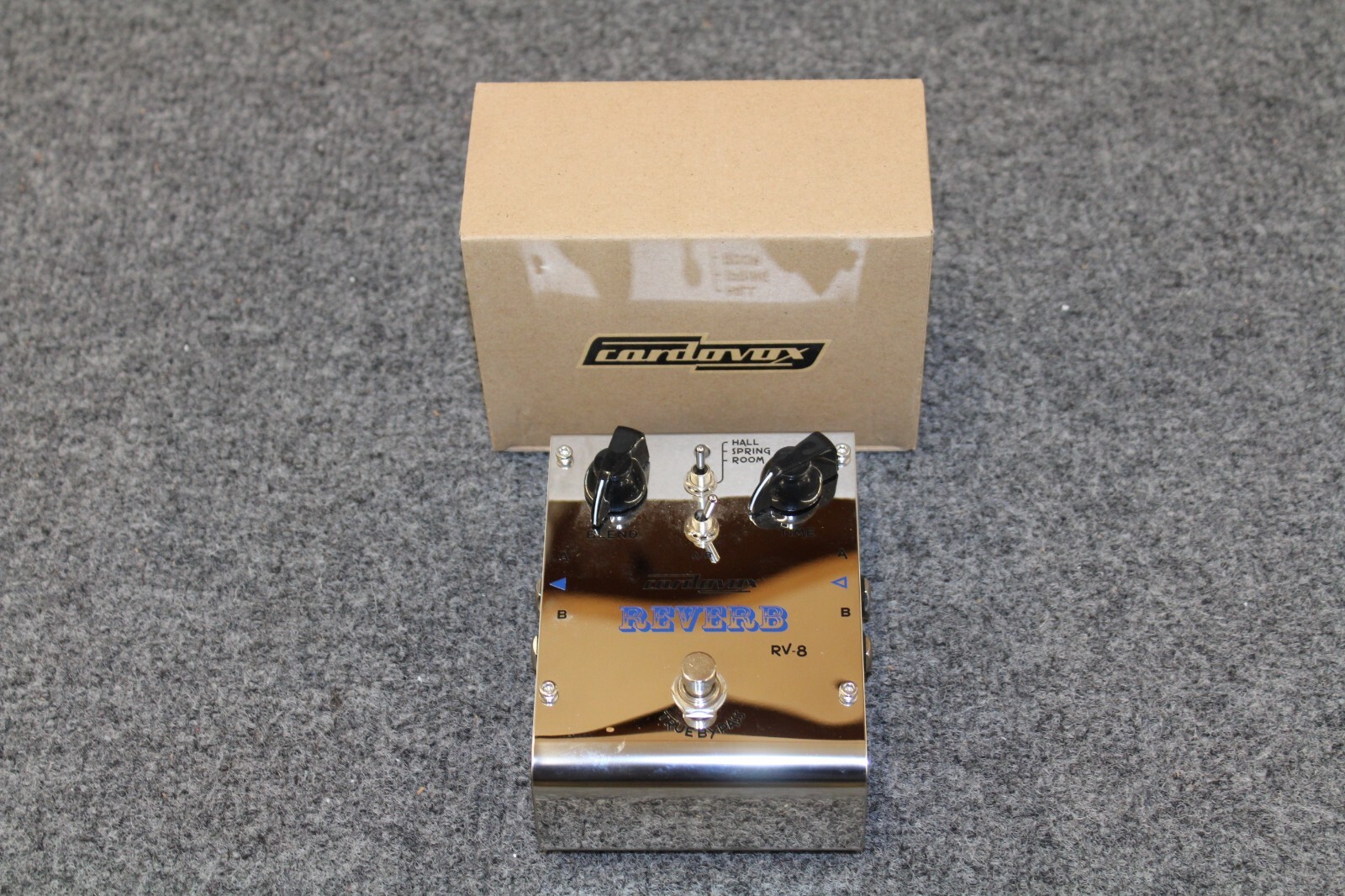 CORDOVOX STEREO REVERB RV-8 Electric Guitar Pedal 9 Volt Operated (NEW)