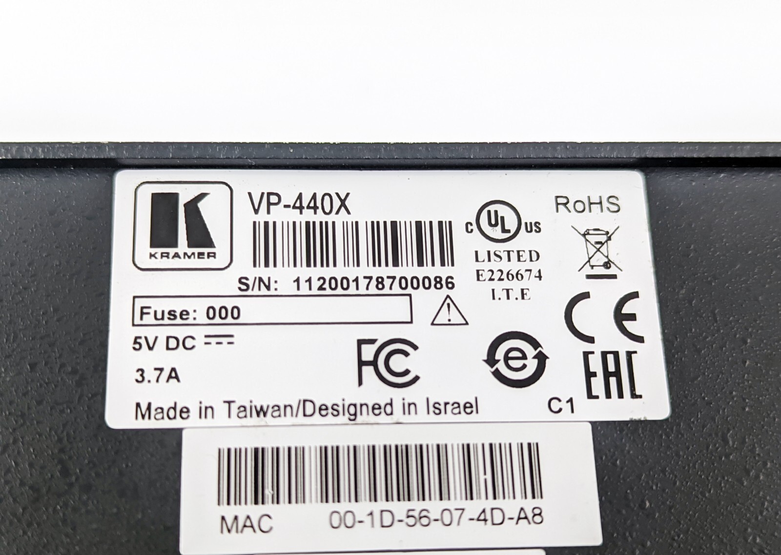 Kramer VP-440X 4K Presentation Switcher / Scaler