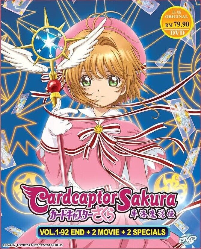 DVD Anime Cardcaptor Sakura Series Season 1-4 (Vol.1-92+2Movies+2 SP) English
