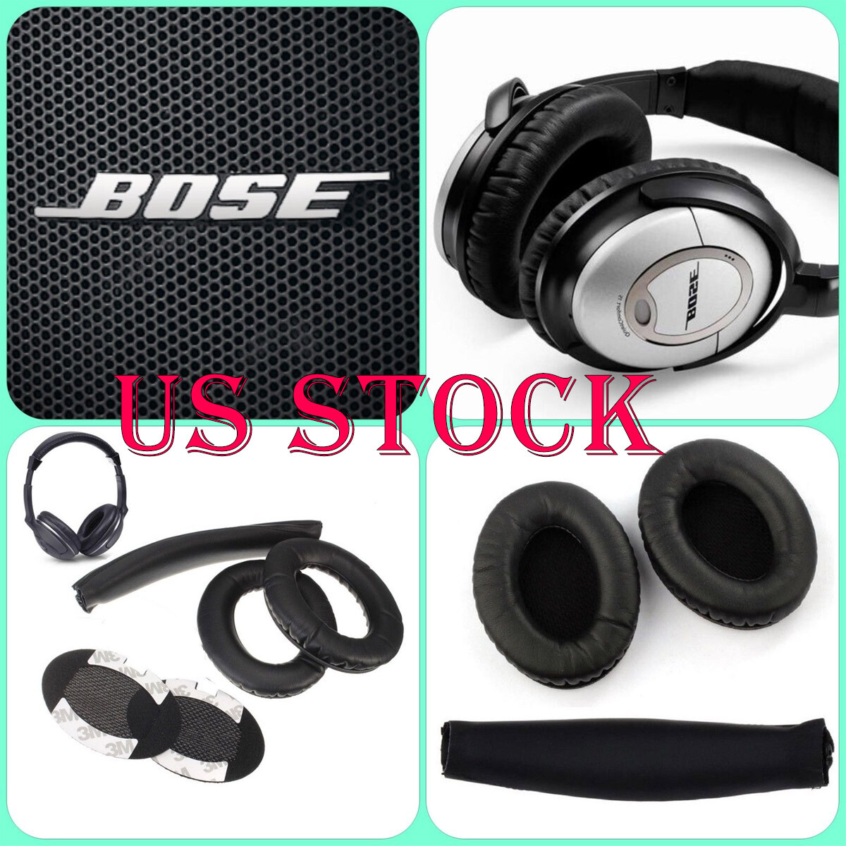 Replacement Ear Pads for BOSE QuietComfort QC2/QC15/QC25/QC35/AE2/AE2i Headphone