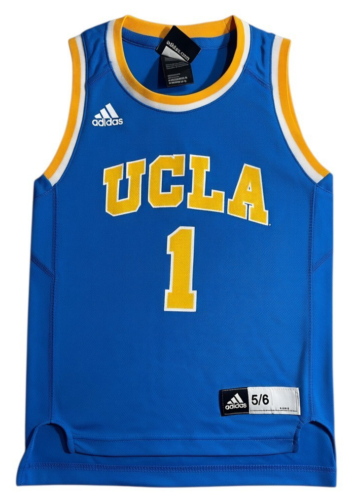 Adidas UCLA Bruins Basketball Jersey Youth Size M 5/6 Blue #1 NCAA NEW