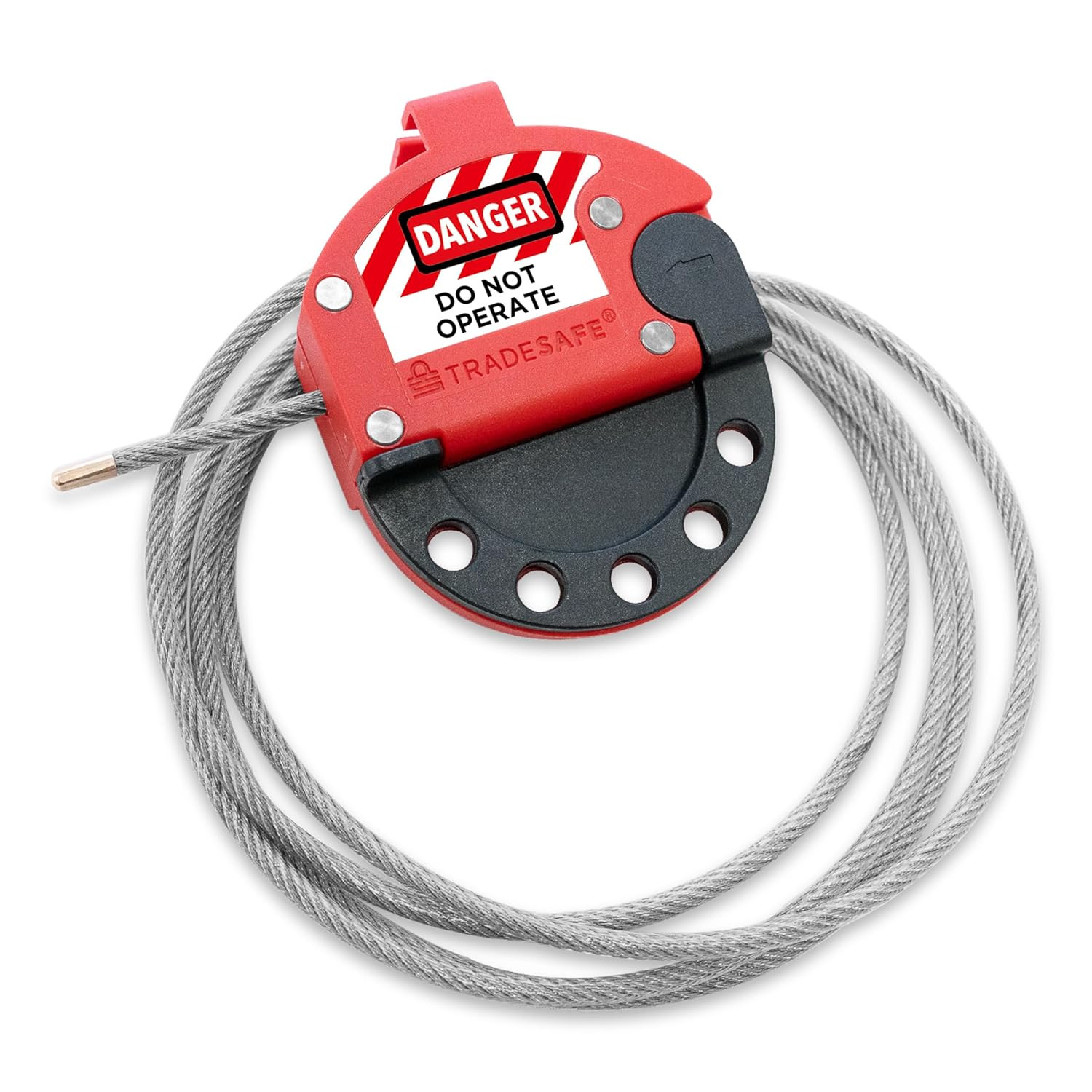 TRADESAFE Lockout Tagout Cable Lock - 6ft Adjustable Cable Lockout