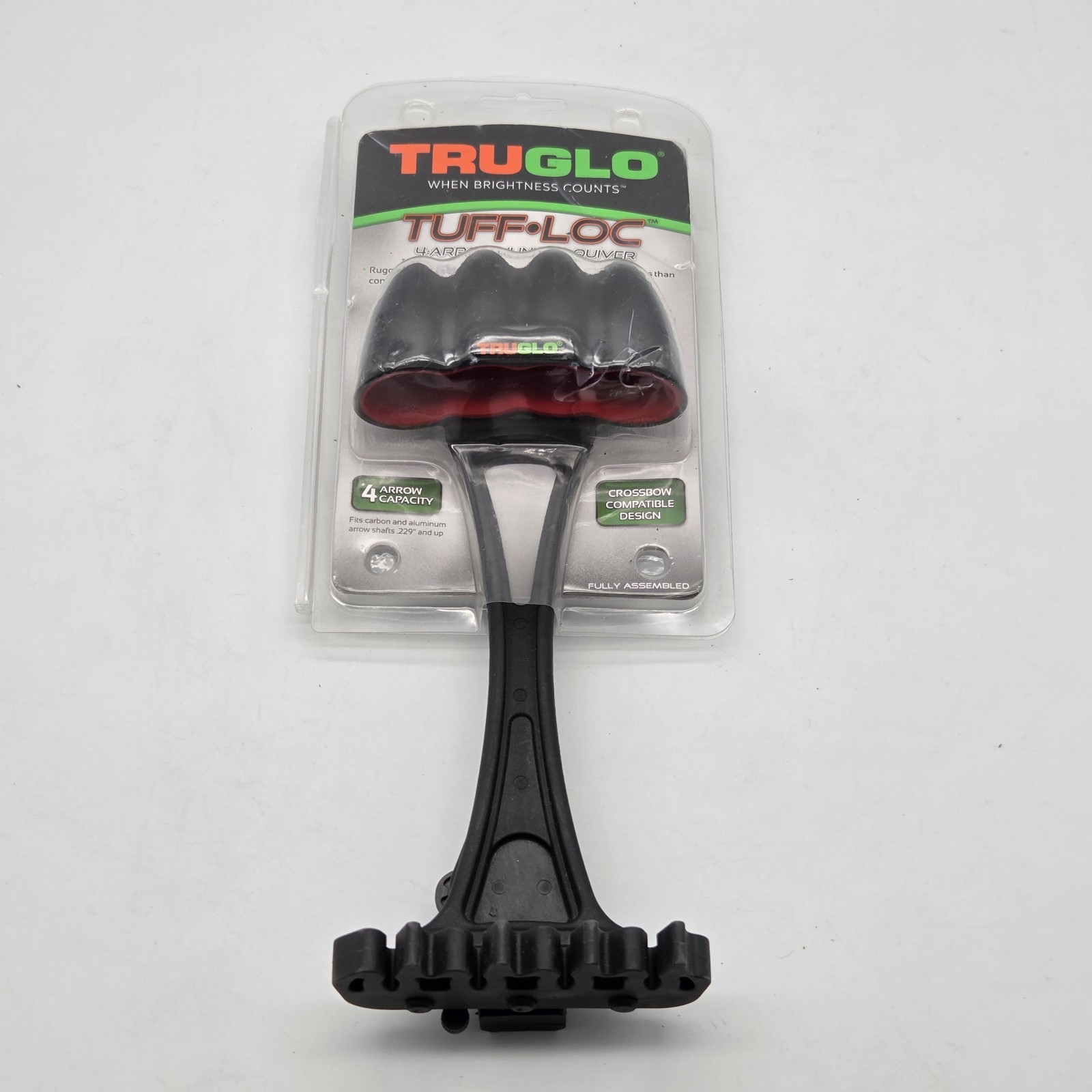 TruGlo Tuff-Loc 4 Arrow Quiver Black Model# TG344B Crossbow Compatible