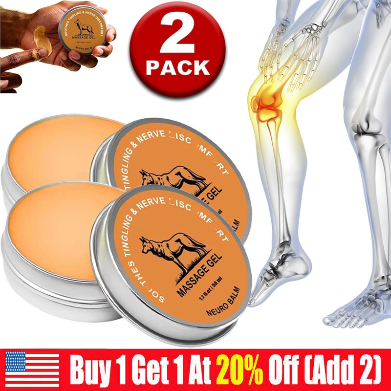 2 Therawolf Neuro Balm, Joint Care Soothing Cream, Herbal Cooling Soothing Cream