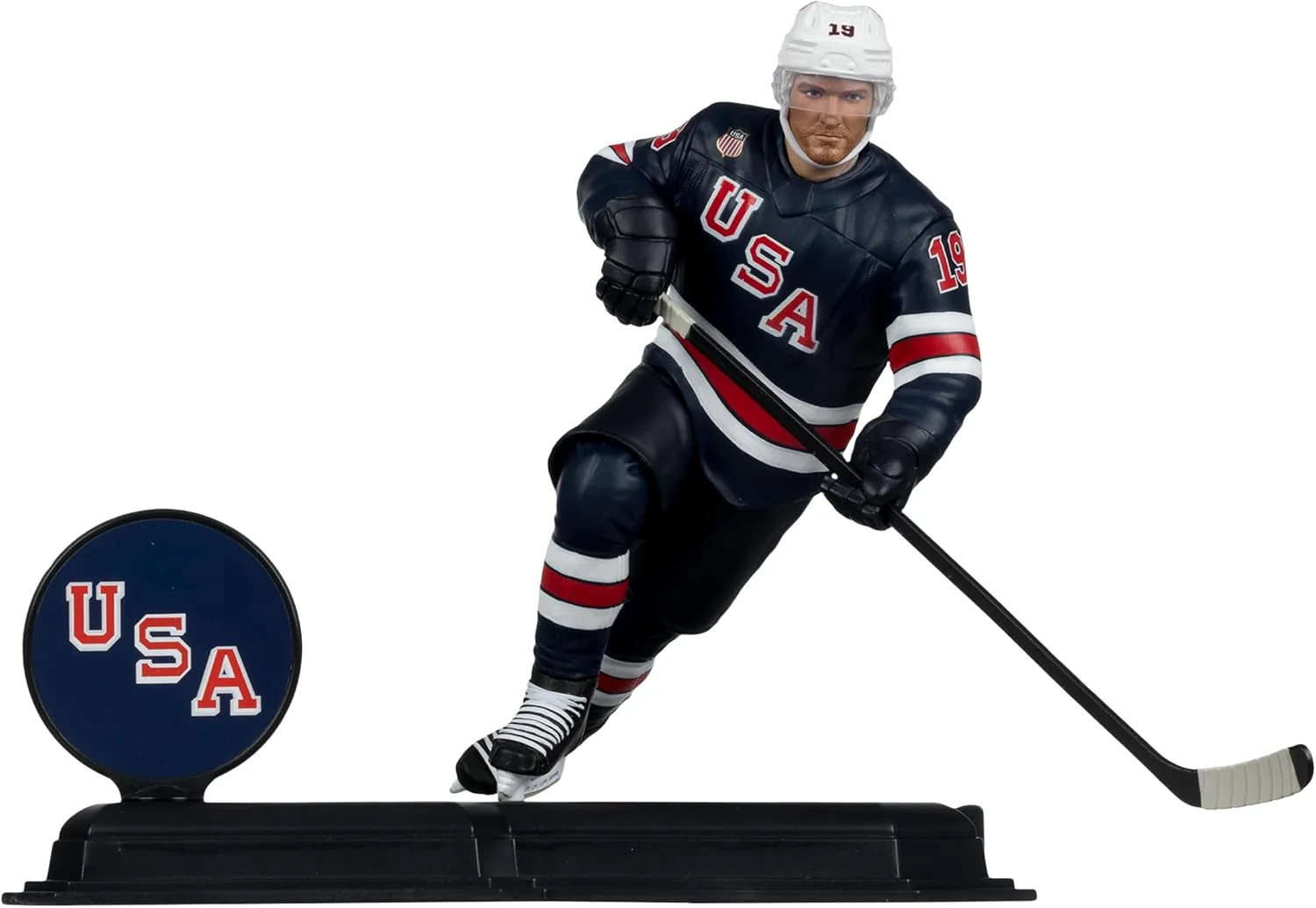 USA Hockey Matthew Tkachuk #19 Olympics 7in Posed Figure Imports Dragon