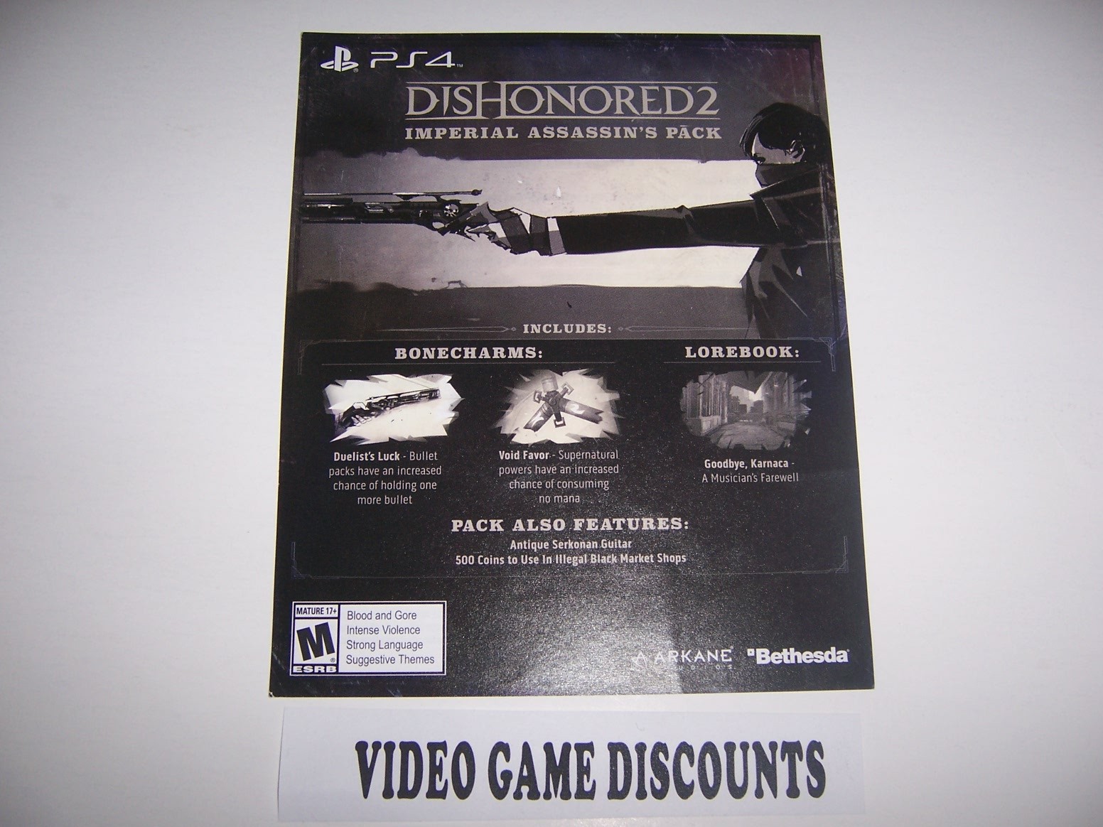 Dishonored 2 DLC Add-on Code for PlayStation 4 PS4 - Imperisl Assassin's Pack