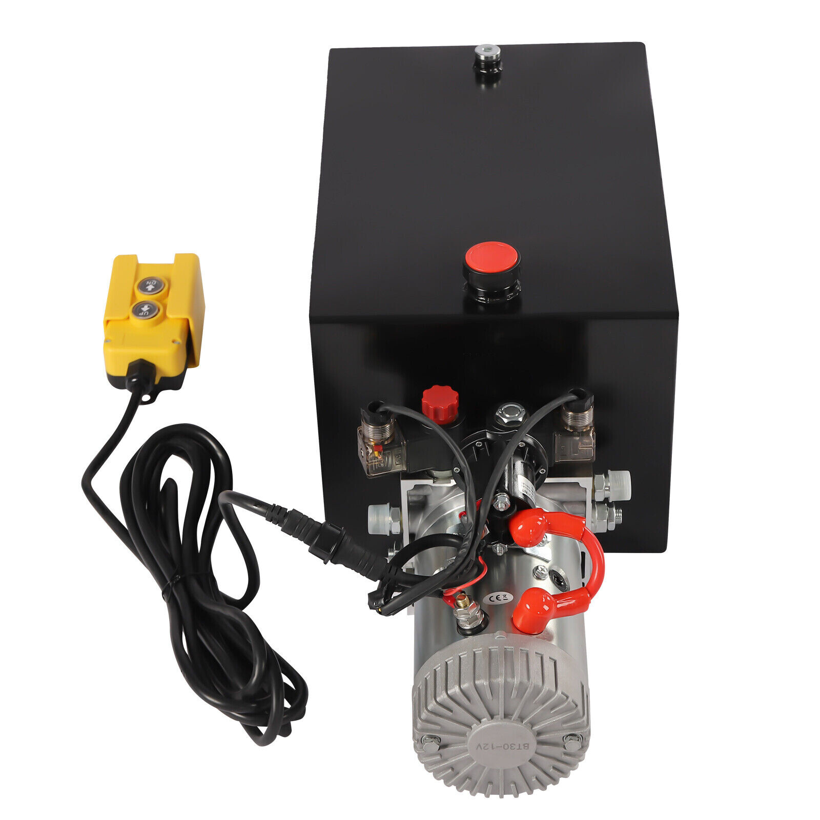 Hydraulic Pump 20 Quart Double Acting Dump Trailer Pump Power Unit DC 12V
