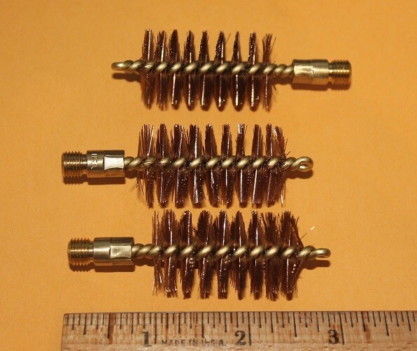 Pack of 3 10 Gauge Brass Shotgun Bore Brushes New Unused  $3 Shipping