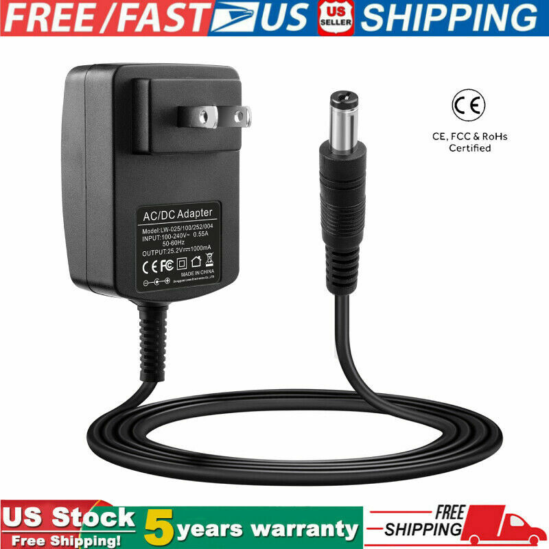 DC 24V ~ 25.2V Massage Gun Charger Adapter for 24V Muscle Deep Tissue Power Cord