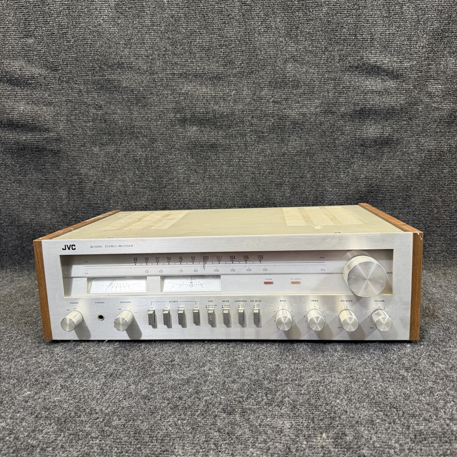 Vintage JVC JR-S81W AM/FM Stereo Receiver 35 Watts Per Channel - For Parts / NW