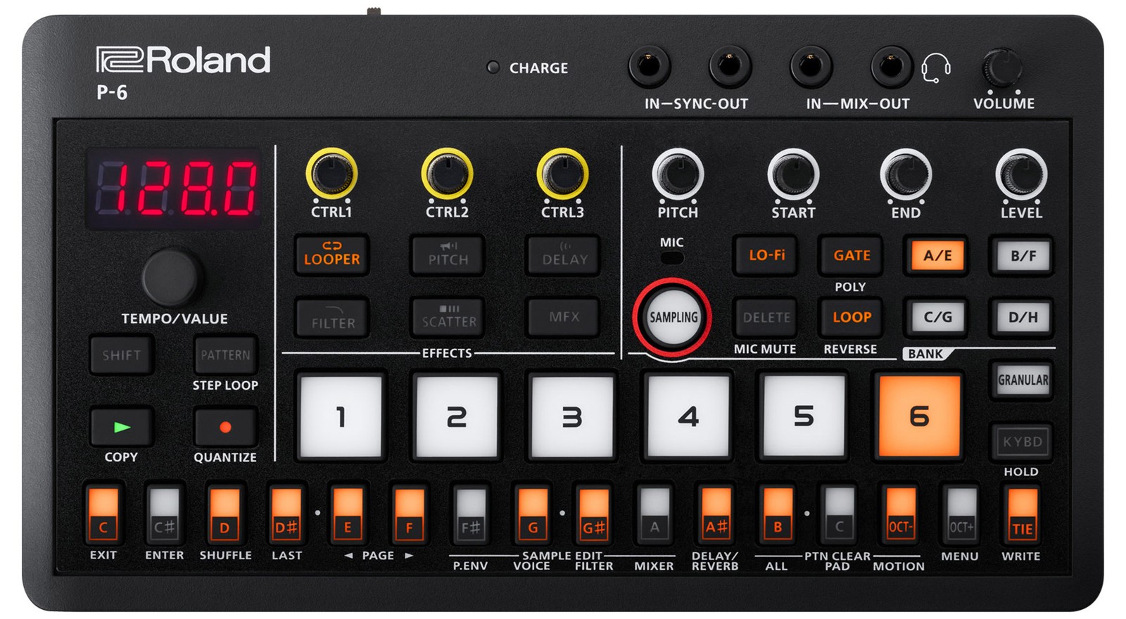Roland AIRA Compact P-6 Creative Sampler