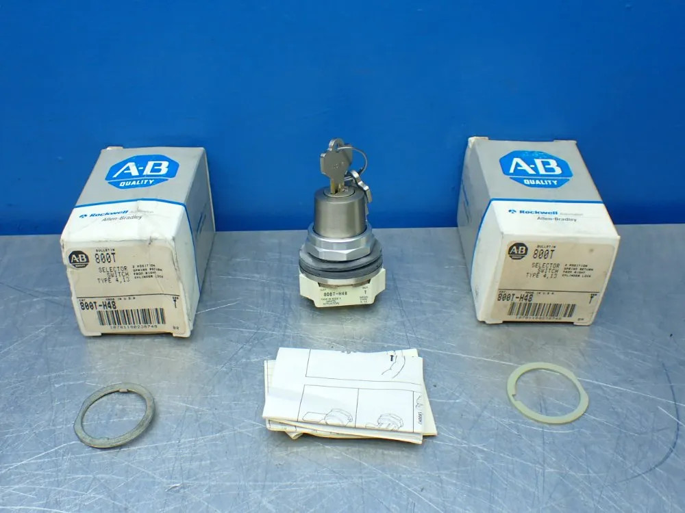 ALLEN-BRADLEY 800T-H48 2, SELECTOR SWITCHES, 2 POSITION CYLINDER LOCK  08250